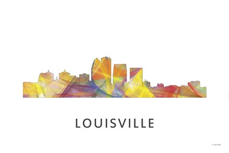 Louisville Kentucky Skyline by Marlene Watson art print