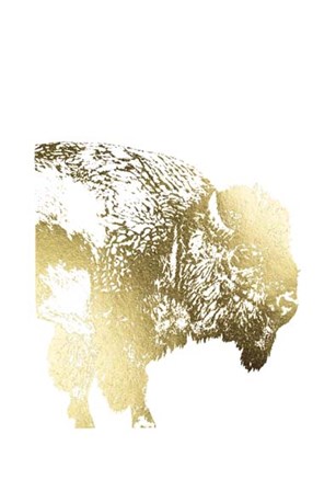Gold Foil Buffalo by Naomi McCavitt art print