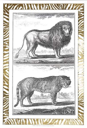 Gilded Safari IV - Metallic Foil by Denis Diderot art print