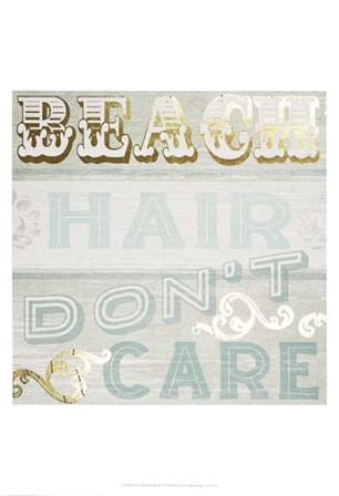 Gold &amp; Beachy I by June Erica Vess art print