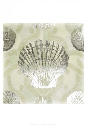 Metallic Shell Tiles I by June Erica Vess art print
