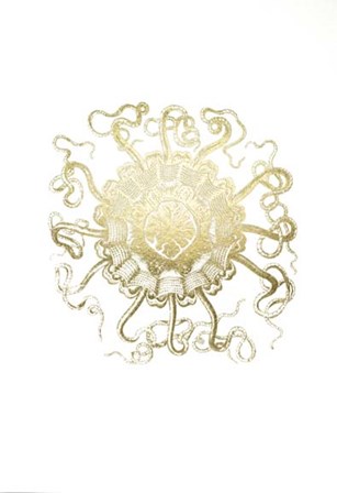 Gold Foil Ocean Gems II by Vision Studio art print