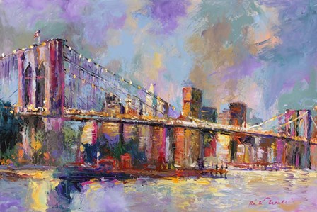 Brooklyn Bridge by Richard Wallich art print