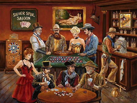 The Gambler's by Lee Dubin art print
