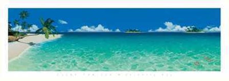 Elena Panizza - Serenity Bay Size 54.5x19.25 by Elena Panizza art print