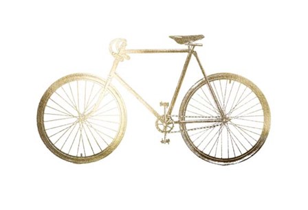 Gold Foil Bicycle by Vision Studio art print