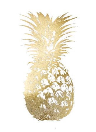 Gold Foil Pineapple I by Vision Studio art print