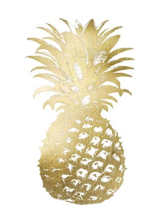 Gold Foil Pineapple II by Vision Studio art print