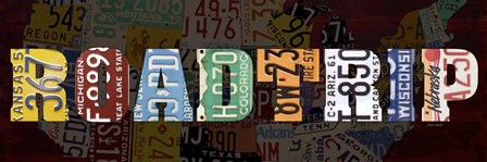 Road Trip Lettering by Design Turnpike art print
