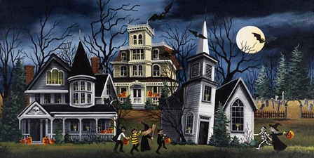 Halloween Kids by Debbi Wetzel art print