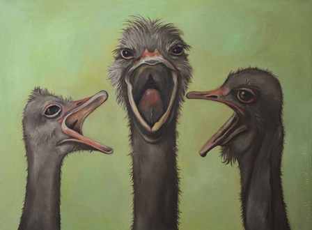 3 Tenors by Leah Saulnier art print