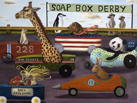 Soap Box Derby by Leah Saulnier art print