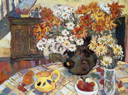 Strawberries &amp; Cream by Lorraine Platt art print