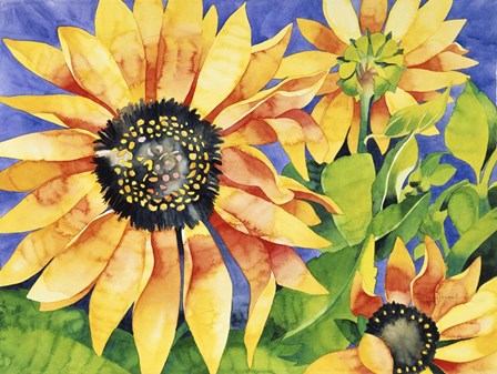 Magic Sunflowers by Mary Russel art print
