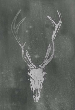 Silver Foil Rustic Mount I on Black Wash by Vision Studio art print