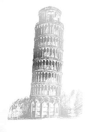 Silver Foil Pisa by Vision Studio art print