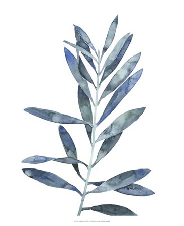 Indigo Leaves II by Megan Meagher art print