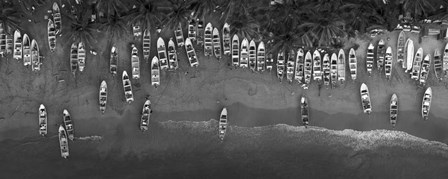 Fumarolas Boats BW by Moises Levy art print