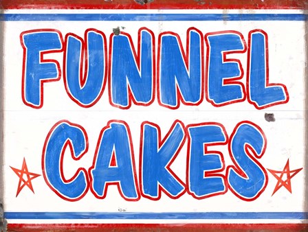 Funnel Cakes Rectangle by RetroPlanet art print