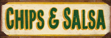 Chips And Salsa Cream by RetroPlanet art print