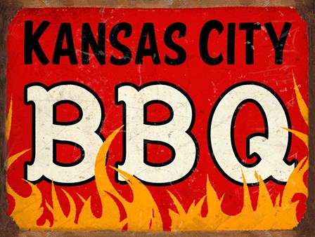 BBQ Kansas City by RetroPlanet art print