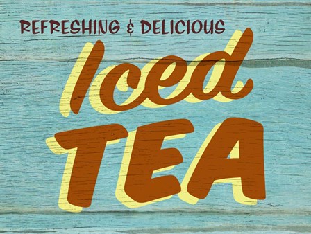 Iced Tea Rustic - Rectangle by RetroPlanet art print