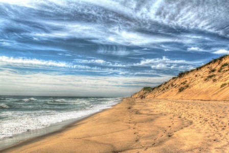 Footprints On Cape Cod Shore by Robert Goldwitz art print