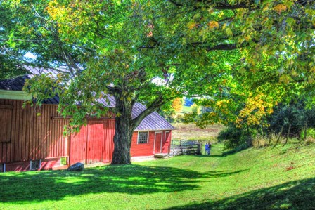 Barn And Family by Robert Goldwitz art print