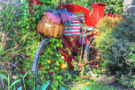American Flag Bike by Robert Goldwitz art print