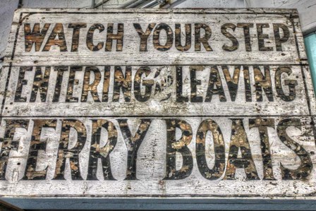 FerryBoats Sign by Robert Goldwitz art print