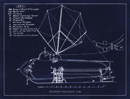 The Nautilus 1798 by Tina Lavoie art print