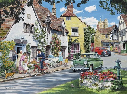 Cards For A Birthday Girl by Trevor Mitchell art print
