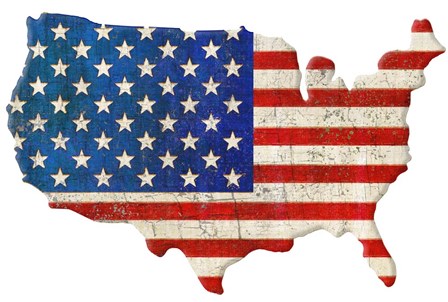 American Cut Out by Art Licensing Studio art print