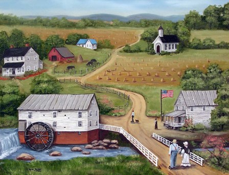 Murray's Mill The Past by Arie Reinhardt Taylor art print