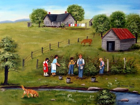 Pickin' Blackberries 5 by Arie Reinhardt Taylor art print