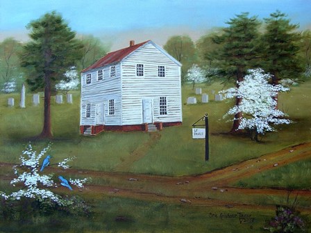 Old St. Paul's in the Spring by Arie Reinhardt Taylor art print