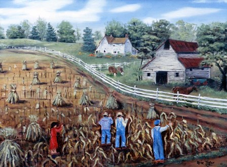 Pullin' Fodder by Arie Reinhardt Taylor art print