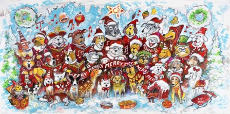 Christmas Choir 1 by Bill Bell art print