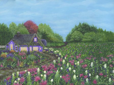 Royal Cottage &amp; Garden by Bonnie B. Cook art print