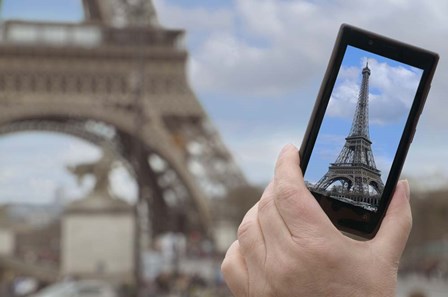 Eiffel Tower Snap Shot by Cora Niele art print