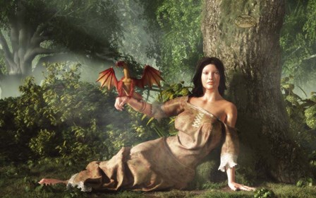 My Little Dragon by Daniel Eskridge art print