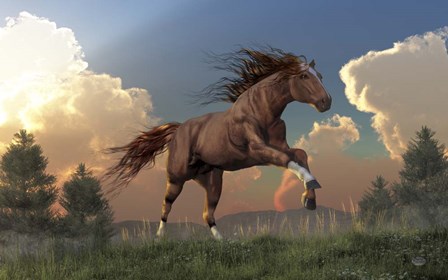 Running Free by Daniel Eskridge art print