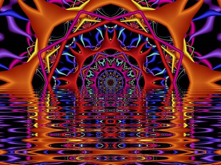Sky Fire by Fractalicious art print