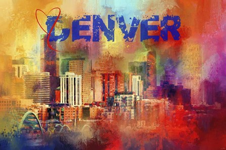 Sending Love To Denver by Jai Johnson art print