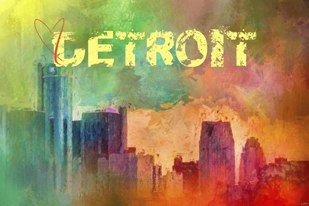 Sending Love To Detroit by Jai Johnson art print