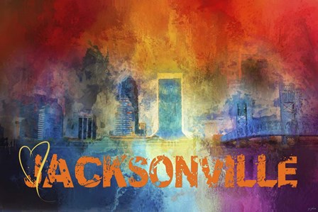 Sending Love To Jacksonville by Jai Johnson art print