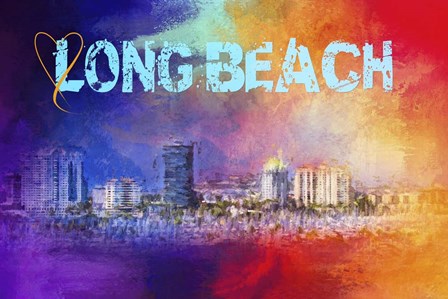 Sending Love To Long Beach by Jai Johnson art print