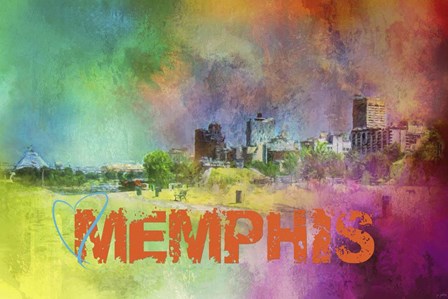 Sending Love To Memphis by Jai Johnson art print