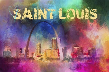 Sending Love To Saint Louis by Jai Johnson art print
