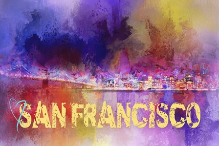 Sending Love To San Francisco by Jai Johnson art print